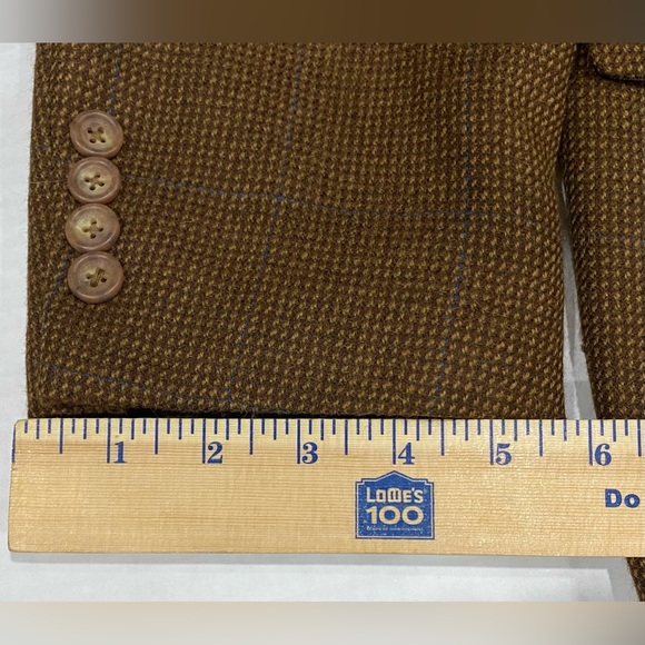 Ralph Lauren Chaps Mens Brown Blazer Measurements In Pics - Picture 13 of 13
